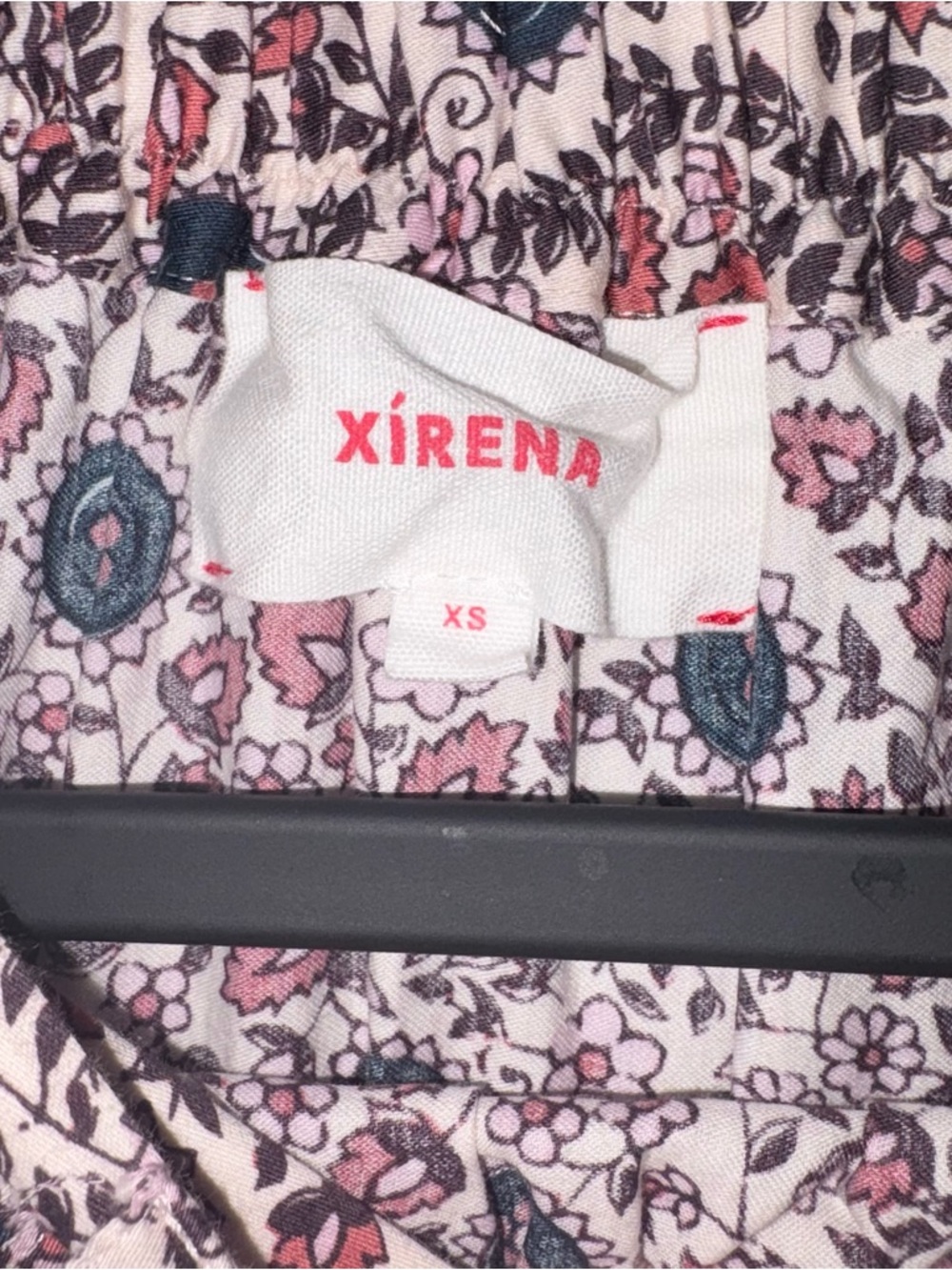 Xirena XS Floral Tiered Feminine Modest hi-low Prarie Cottage Core Midi Skirt